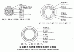 KYJV，KYJVP，KYJV22額定電壓0.6/1kV交聯(lián)聚乙烯絕緣控制電纜